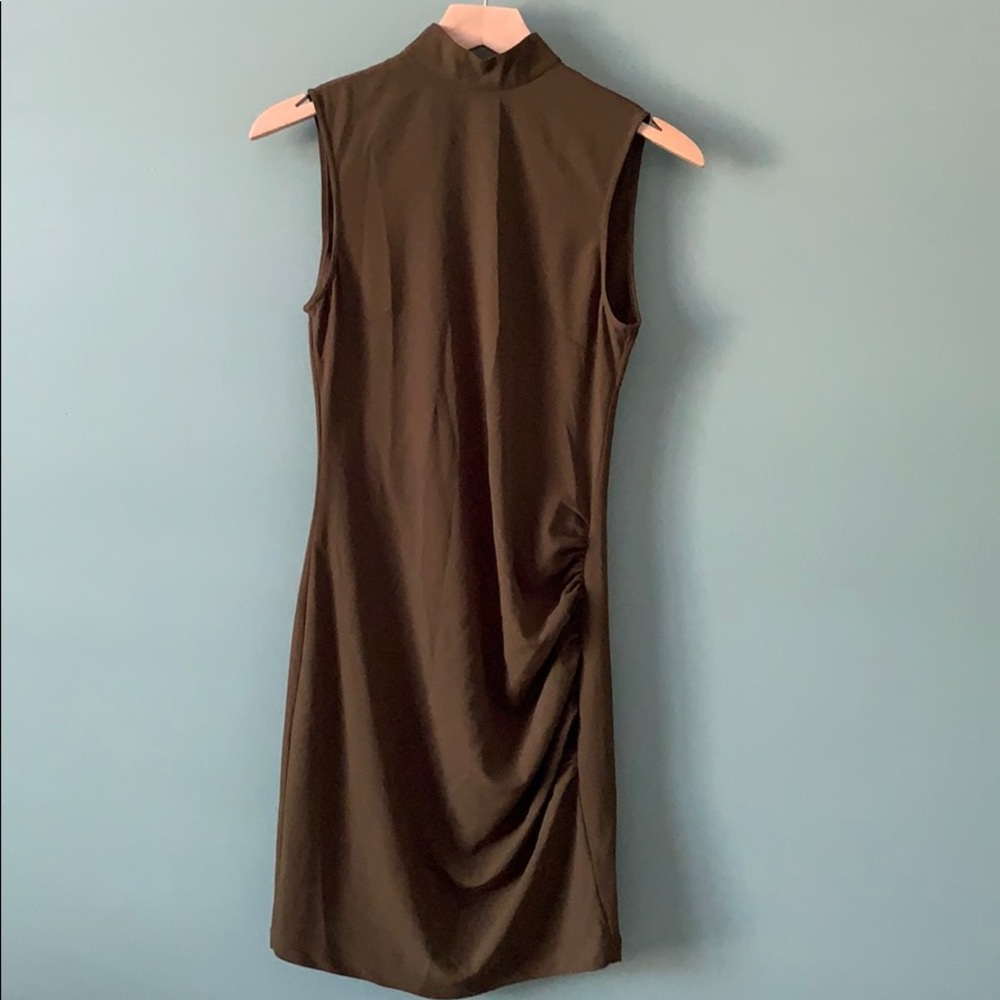 Haute Hippie Mock Neck Mini Dress